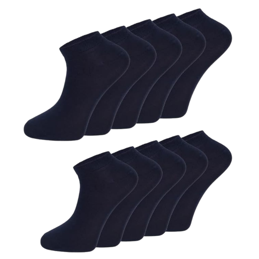 Dabisocks 10 Paar Sneaker Socken Herren Damen, Baumwolle Atmungsaktive Bequem Kurz Sportsocken