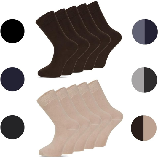 Dabisocks 10 Paar Socken Herren Damen, Atmungsaktive Bequeme Lange, Arbeitssocken