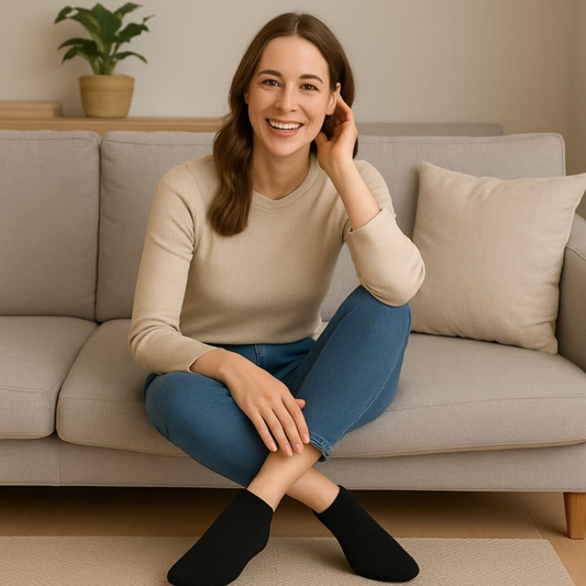 Dabisocks 10 Paar Bambus Sneaker Socken Damen & Herren – Schwarz – Atmungsaktiv, Weicher Bund, Anti-Schweiß & Geruchshemmend – Sport & Alltag