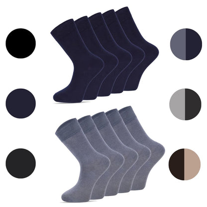 dabisocks 10 Paar Socken Herren Damen 35-38 39-42 43-46 47-49, Atmungsaktive Bequeme Lange, Arbeitssocken, Unisex Sportsocken, Laufsocken, Wandersocken, Businesss Herrensocken, Baumwollsocken Knie