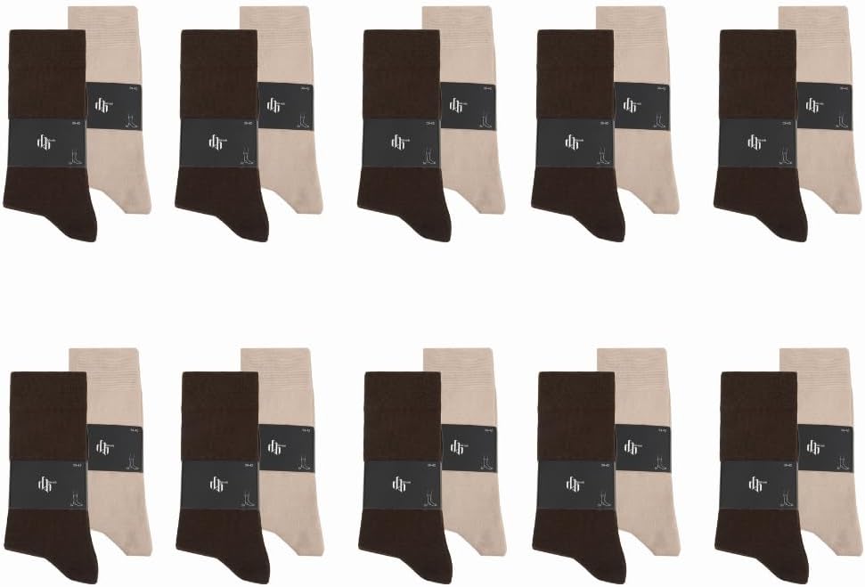 dabisocks 10 Paar Socken Herren Damen 35-38 39-42 43-46 47-49, Atmungsaktive Bequeme Lange, Arbeitssocken, Unisex Sportsocken, Laufsocken, Wandersocken, Businesss Herrensocken, Baumwollsocken Knie