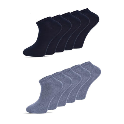 dabisocks 10 Paar Sneaker Socken Herren Damen 35-38 39-42 43-46 47-49, Baumwolle Atmungsaktive Bequem Kurz Sportsocken, Wandersocken, Füßlinge Damen, Unisex Socken, Laufsocken,