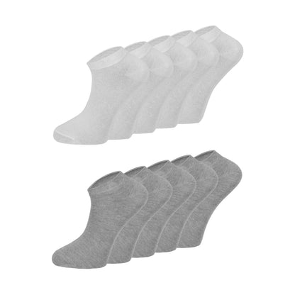 dabisocks 10 Paar Bambus Sneaker Socken Damen & Herren – Schwarz – Atmungsaktiv, Weicher Bund, Anti-Schweiß & Geruchshemmend – Sport & Alltag 35-38/39-42/43-46/47-49